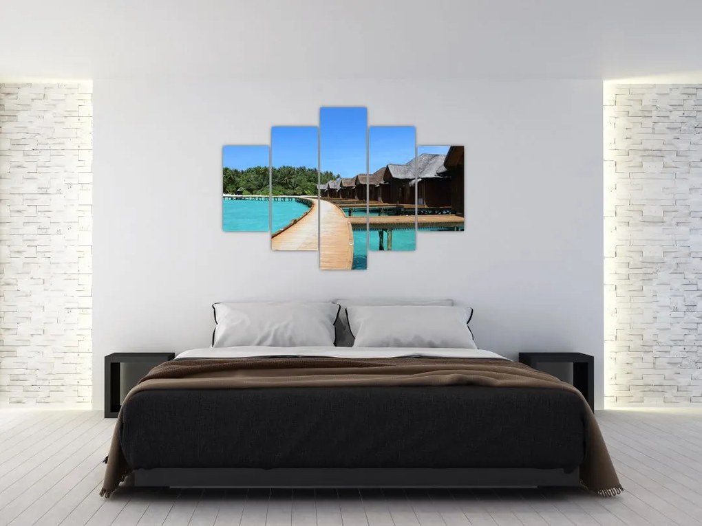 Tablou cu Maledive (150x105 cm)