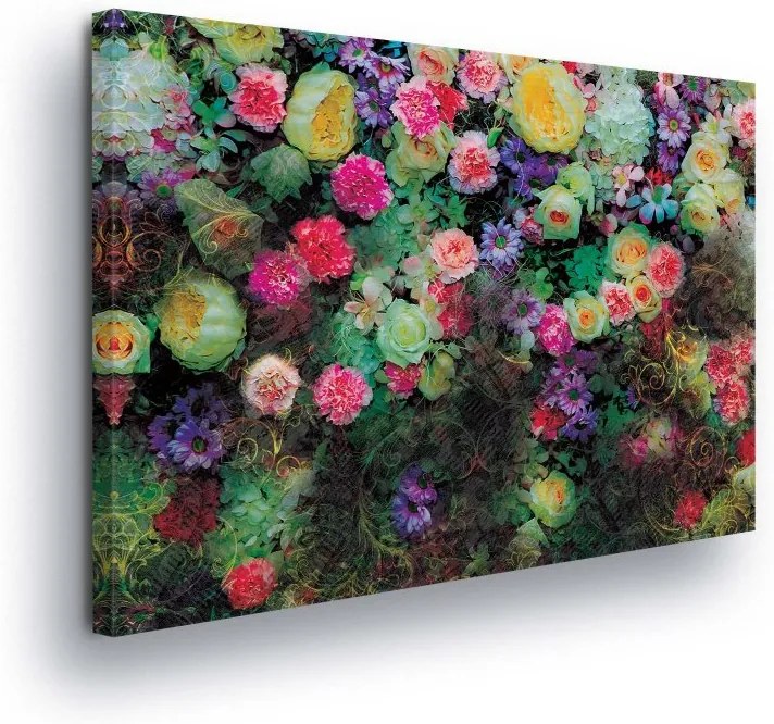 GLIX Tablou - Different Colored Flowers 100x75 cm