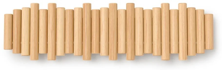 Cuier de perete în culoare naturală din lemn de pin 61 cm Picket – Umbra