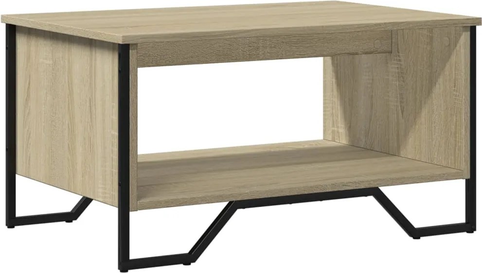 vidaXL Măsuță de cafea, stejar sonoma, 75x51x40 cm, lemn prelucrat