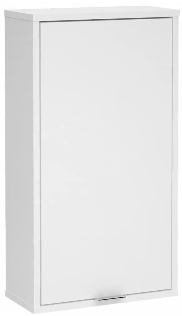 447424 FMD Dulap de baie montat pe perete, alb, 36,8x17,1x67,3 cm