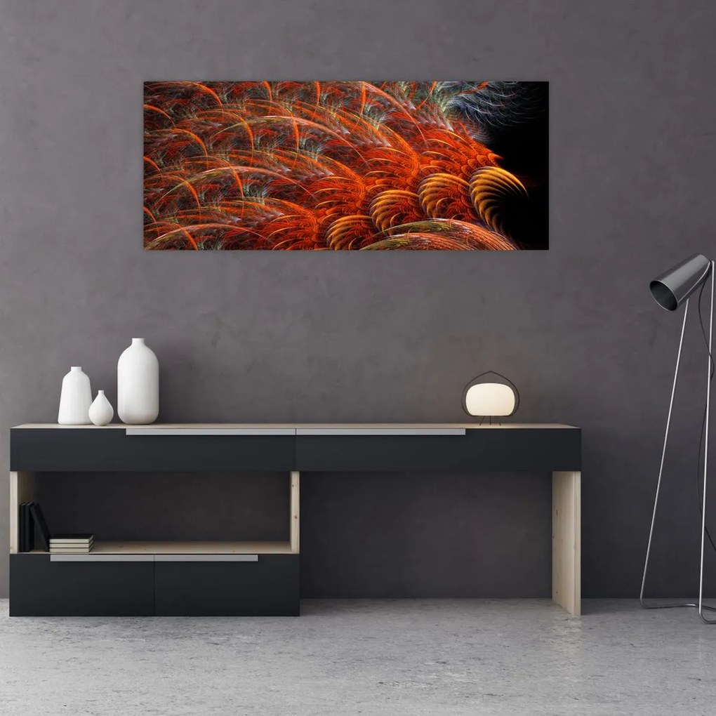 Tablou - Pene de imitație abstractă (120x50 cm)