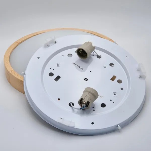 Plafonieră NATURAL SLIM 2xE27/60W/230V ø 37 cm pin