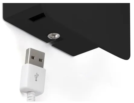 Spot LED de perete SUAU LED/3W/230V USB negru FARO 62116