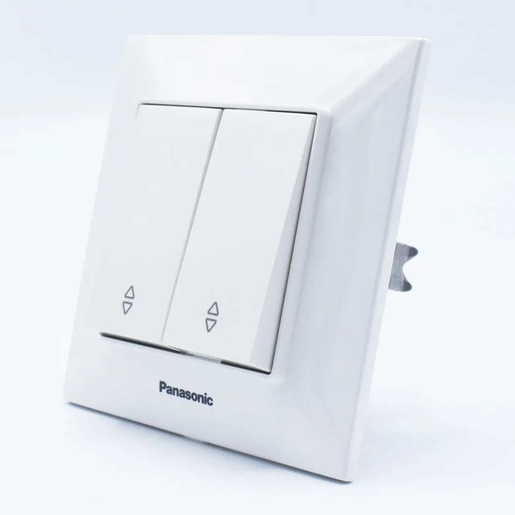 Intrerupator dublu alternativ 10A, IP20, Alb, Panasonic Arkedia Slim