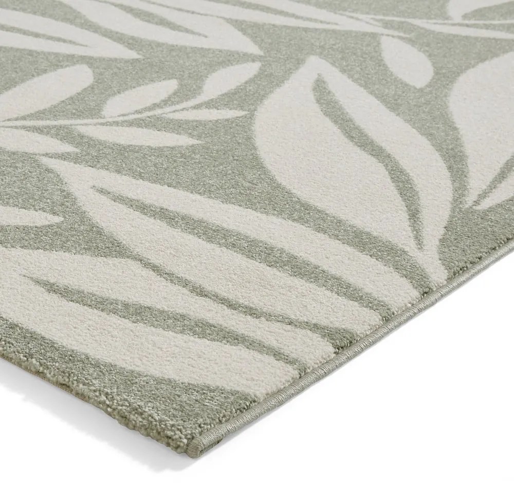 Covor verde deschis 160x230 cm Sorral Leaves – Catherine Lansfield