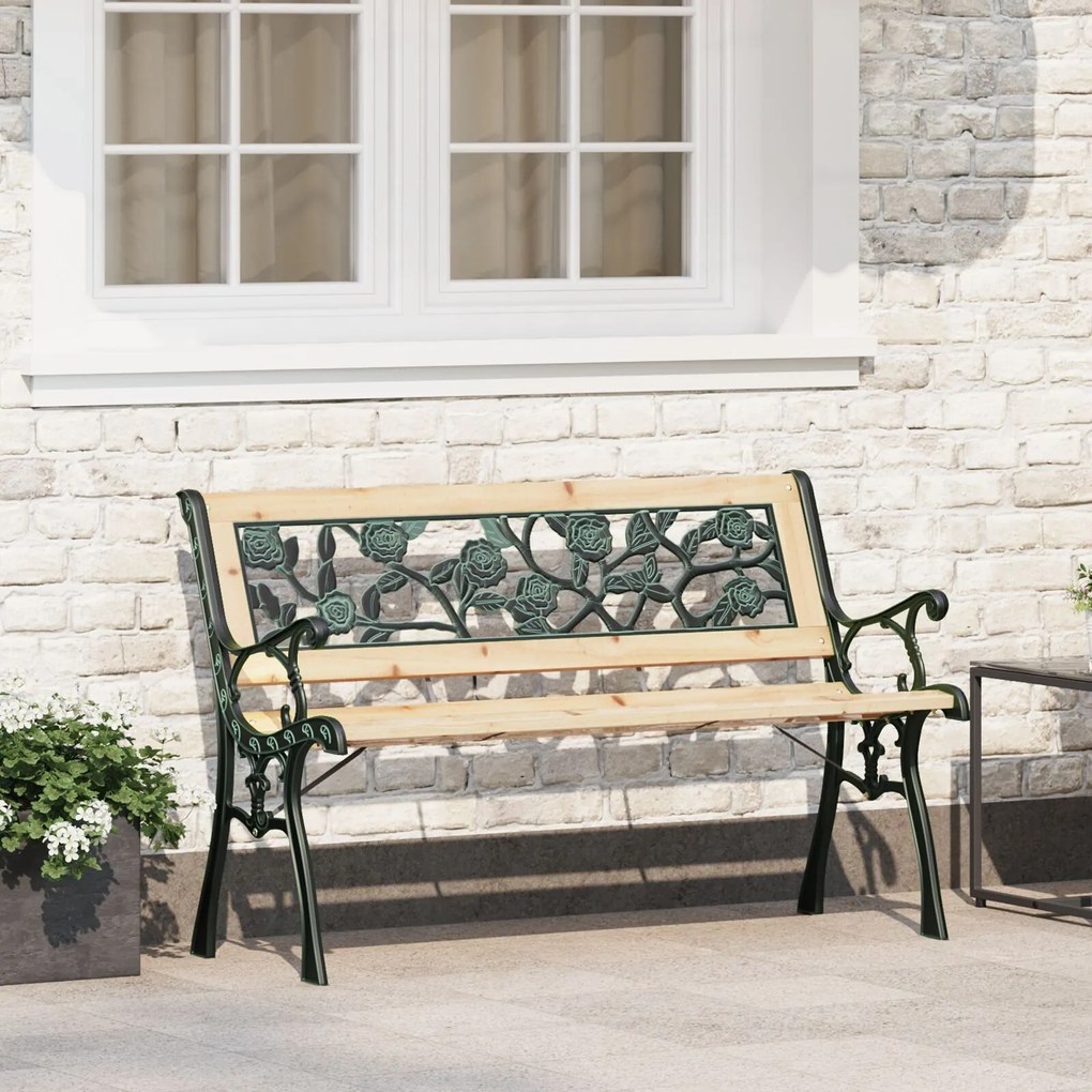 vidaXL bancă Maro 116 x 54 x 73cm lemn