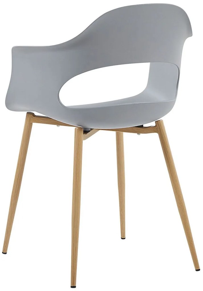 Set 2 buc. scaune de sufragerie URCA (gri deschis). 1022901