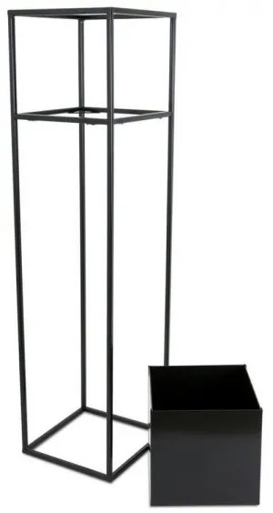 Suport pentru flori 90x24 cm, negru