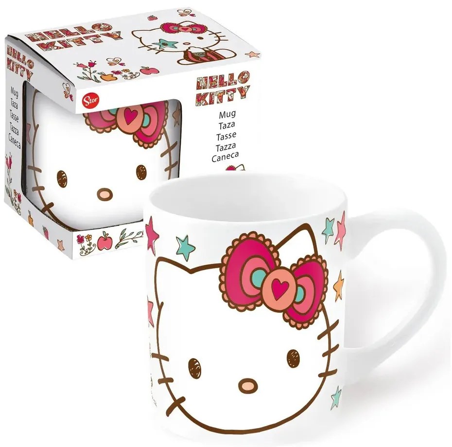 Hello Kitty Stars cană din porțelan 325 ml (11 oz) în cutie de cadou