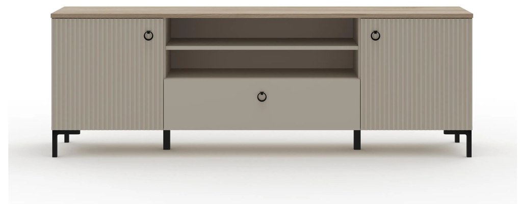 Dulap TV Demandaron 2 (taupe + stejar silverjack). 1116814