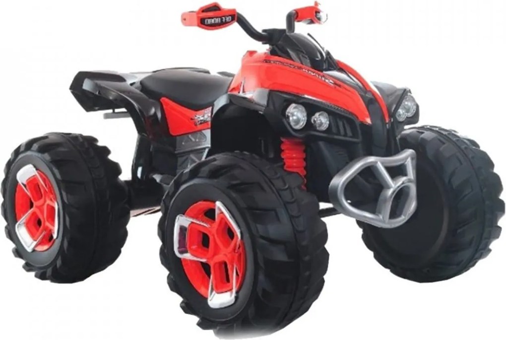 ATV Electric cu acumulator pentru copii NOVOKIDS™ Mountain Rider , Cu telecomanda, Faruri luminoase fata-spate, 3-8 ani , max 30 kg , 12V, Mp3/USB, 2
