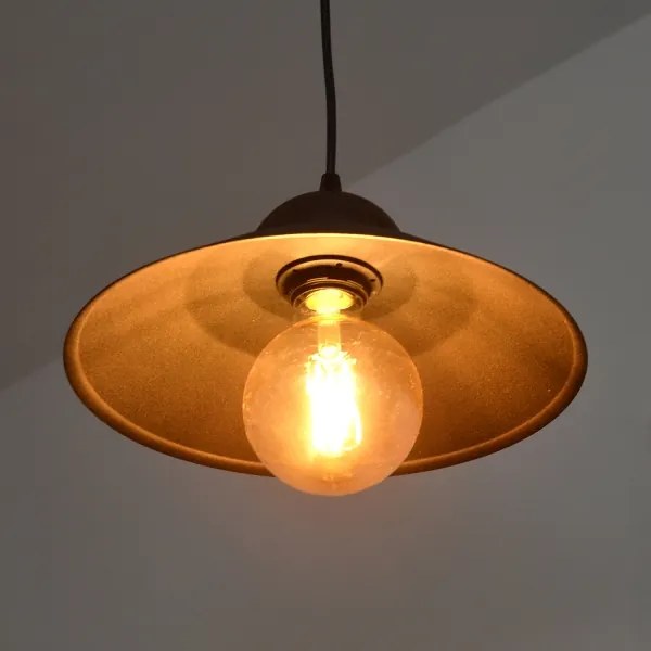 Lustră pe cablu SORAPIS 1xE27/15W/230V negru