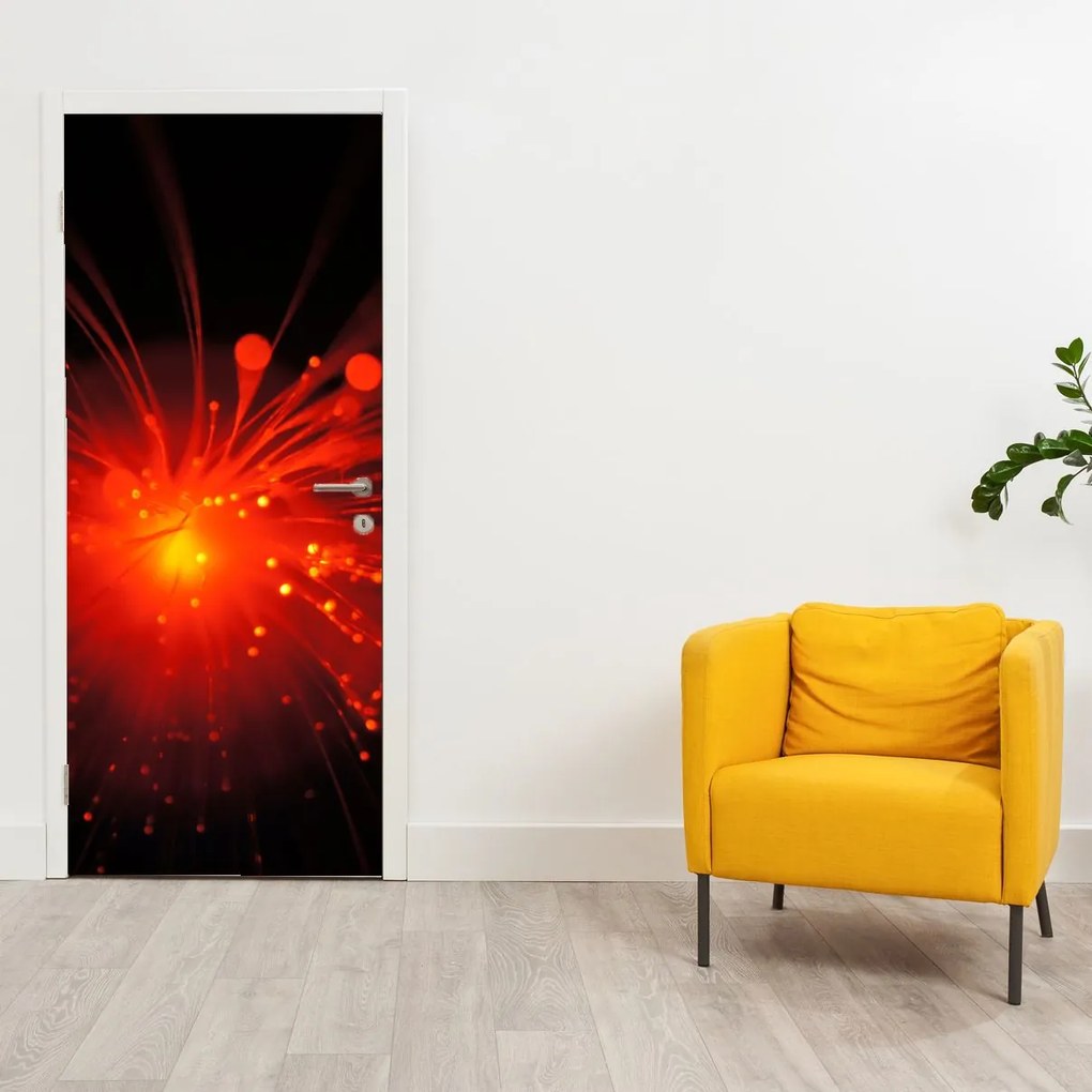 Fototapet pentru ușă - Scântei abstract (95x205cm)