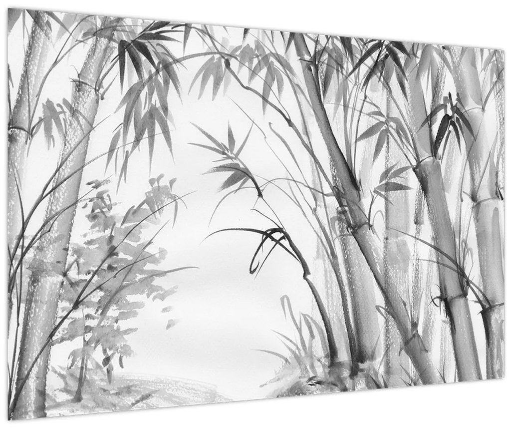 Tablou - Pădure de bambus (90x60 cm)