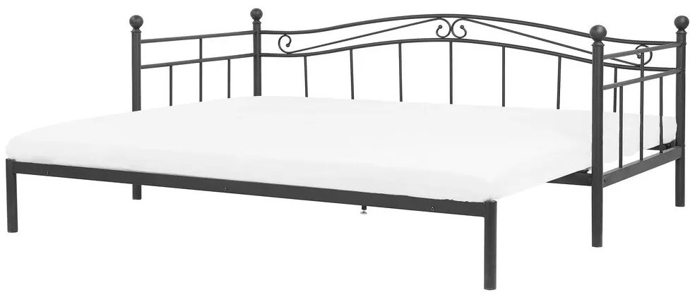 Pat extensibil 80 cm TULO (negru) (cu somieră). 1022656