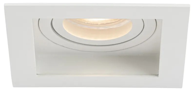 Set 6 becuri Spot încastrat modern alb reglabil - Carree