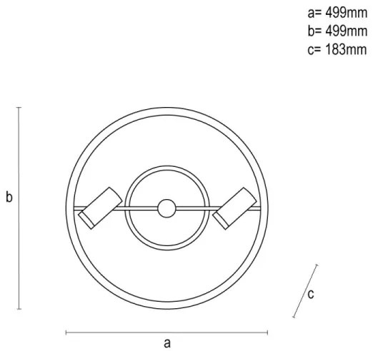 Plafonieră LED dimabilă LED/60W/230V 3000-6500K negru + telecomandă