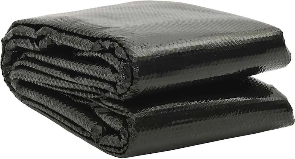 vidaXL Prelată piscină, negru, 732 x 366 cm, PE