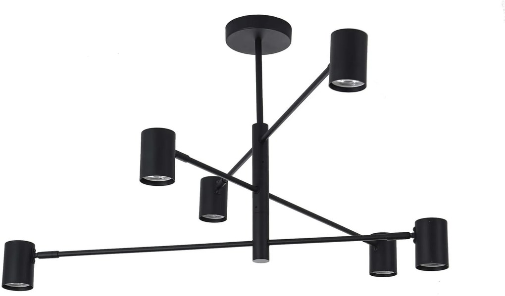 Light Prestige Snow lampă de tavan 6x50 W negru LP-731/6PBK