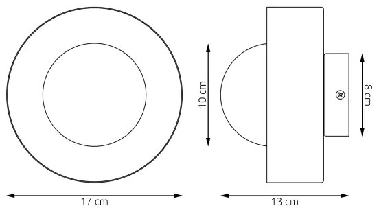 Aplică de perete LULU, 1x G9, 8W, 230V, neagră