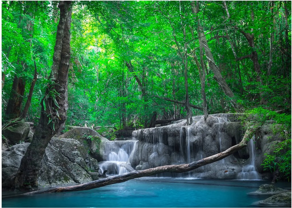 Tablou - Cascada Erawan, Kanchanaburi, Thailanda (70x50 cm)