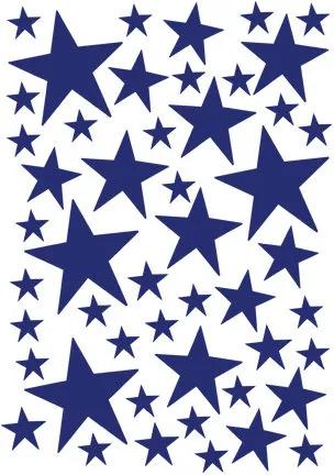 Sticker albastru pentru perete Mini Stars Blue Ferm Living