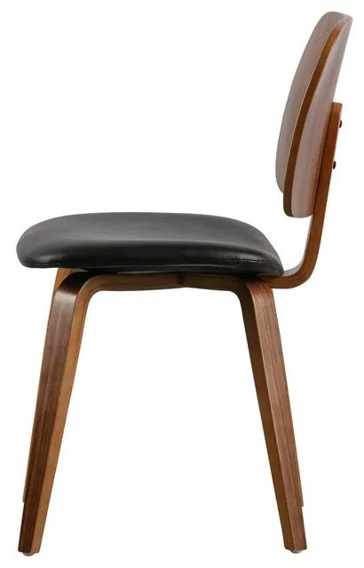 Scaun de dining negru-natural Classic – vtwonen