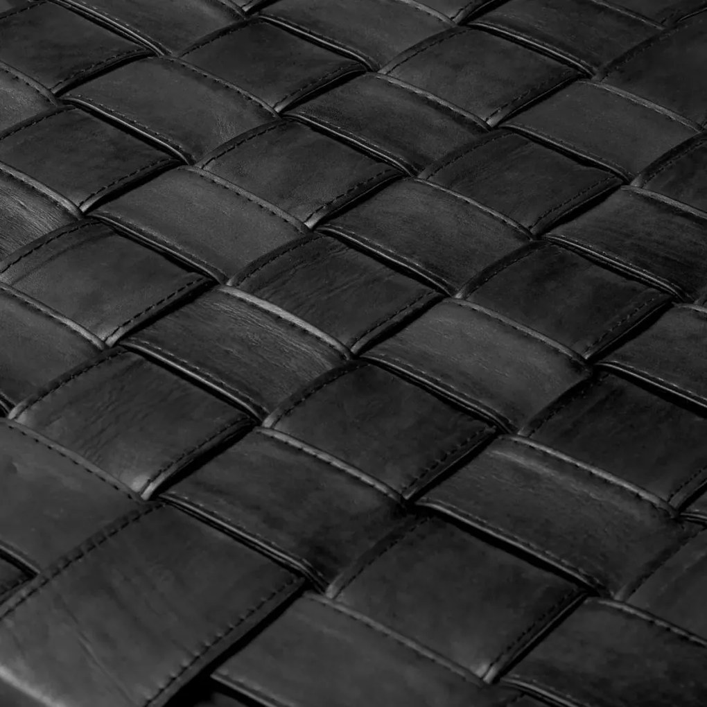 Scaun design LUX, Piele clasica neagra, Lemn, Tiberio