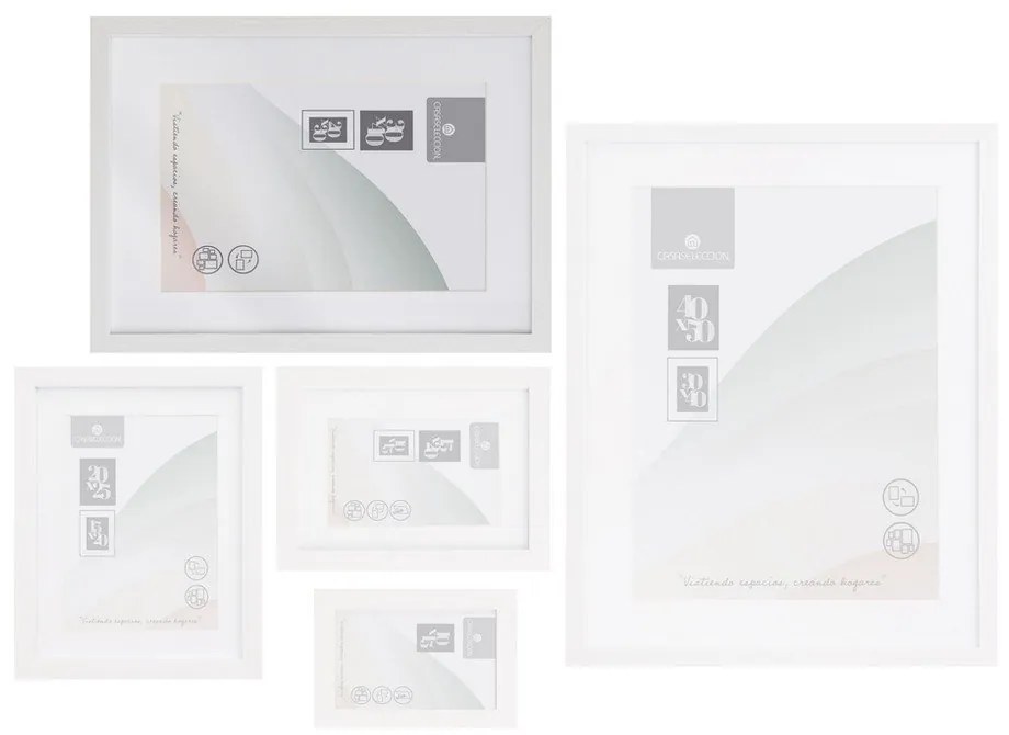 Ramă foto albă de agățat 32x42 cm Sencillo – Casa Selección