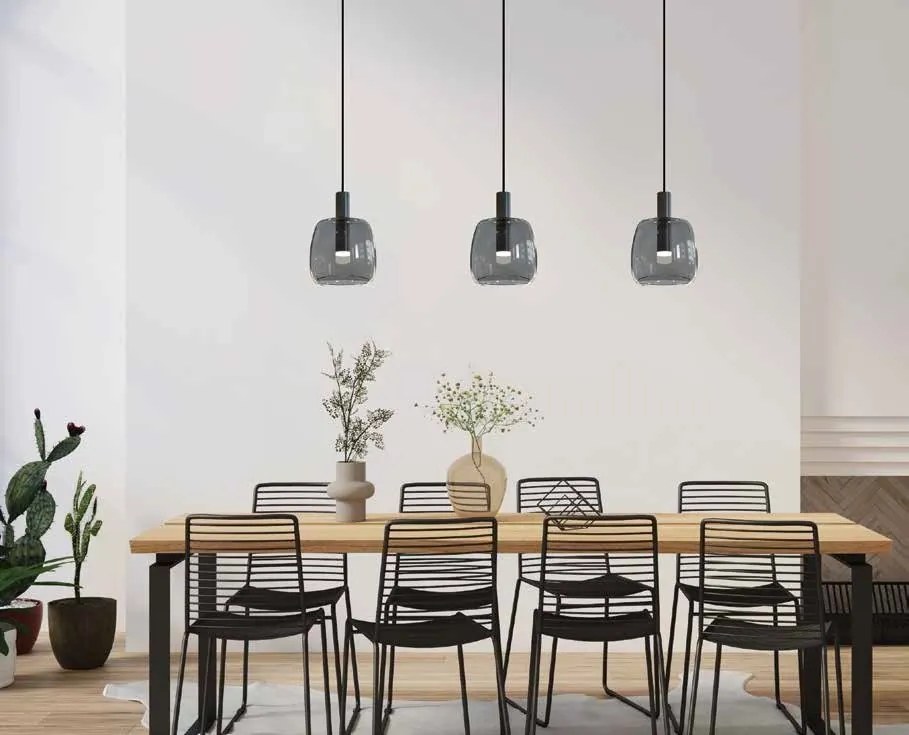 Pendul LED design modern Panil auriu