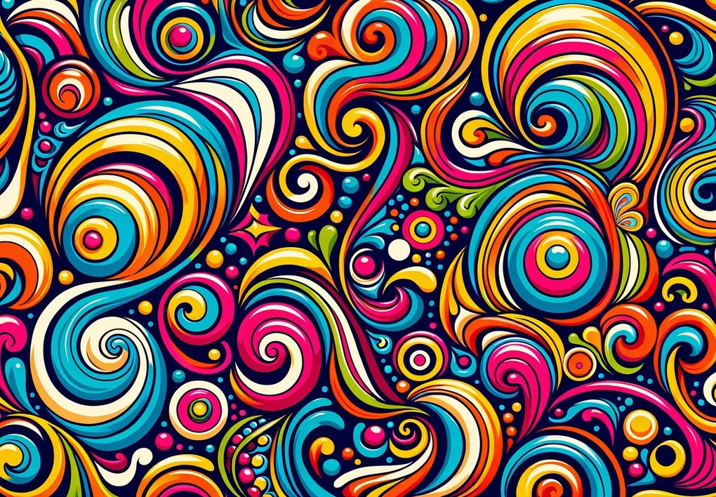 Fototapet - Spirale multicolore (147x102 cm)