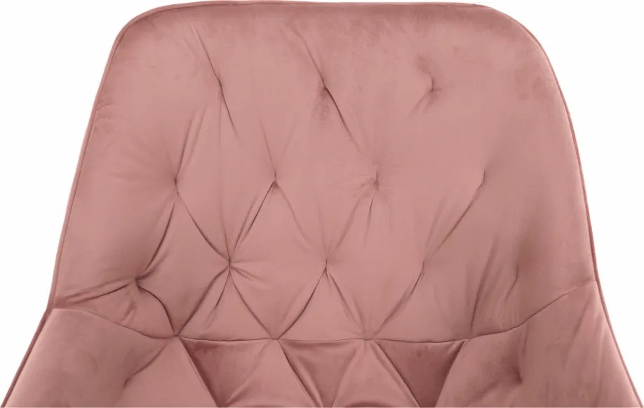 Fotoliu de design, material textil Velvet roz, FEDRIS