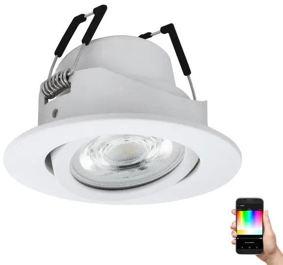 Corp de iluminat LED RGBW dimabil încastrat Eglo 31696 SALICETO-Z LED/4,7W/230V alb