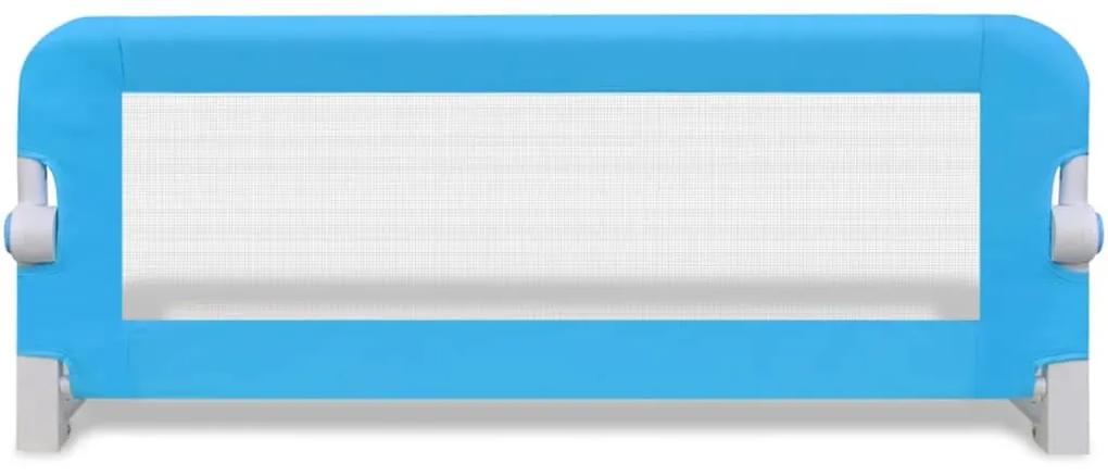 Balustrada de protectie pat copii, 2 buc., albastru, 102x42 cm 2, Albastru, 102 x 42 cm