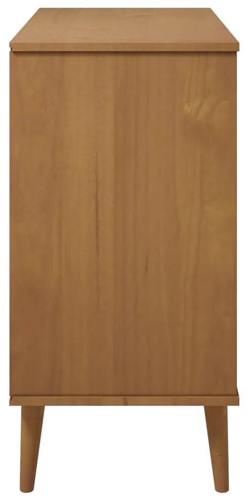 Servanta, maro 90x40x80 cm, lemn masiv de pin 1, Maro