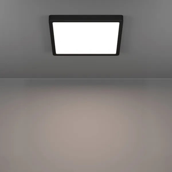 Eglo 901304-LED Plafonieră FUEVA LED/13W/230V 2700/4000/6500K 29x29cm neagră