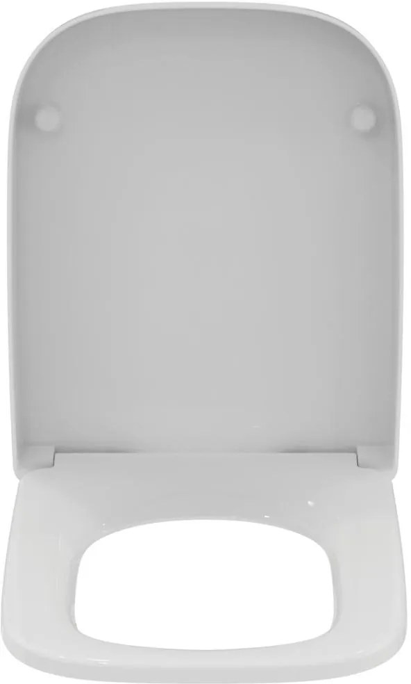 Capac WC Ideal Standard i.life A Square cu inchidere lenta, alb - T453101