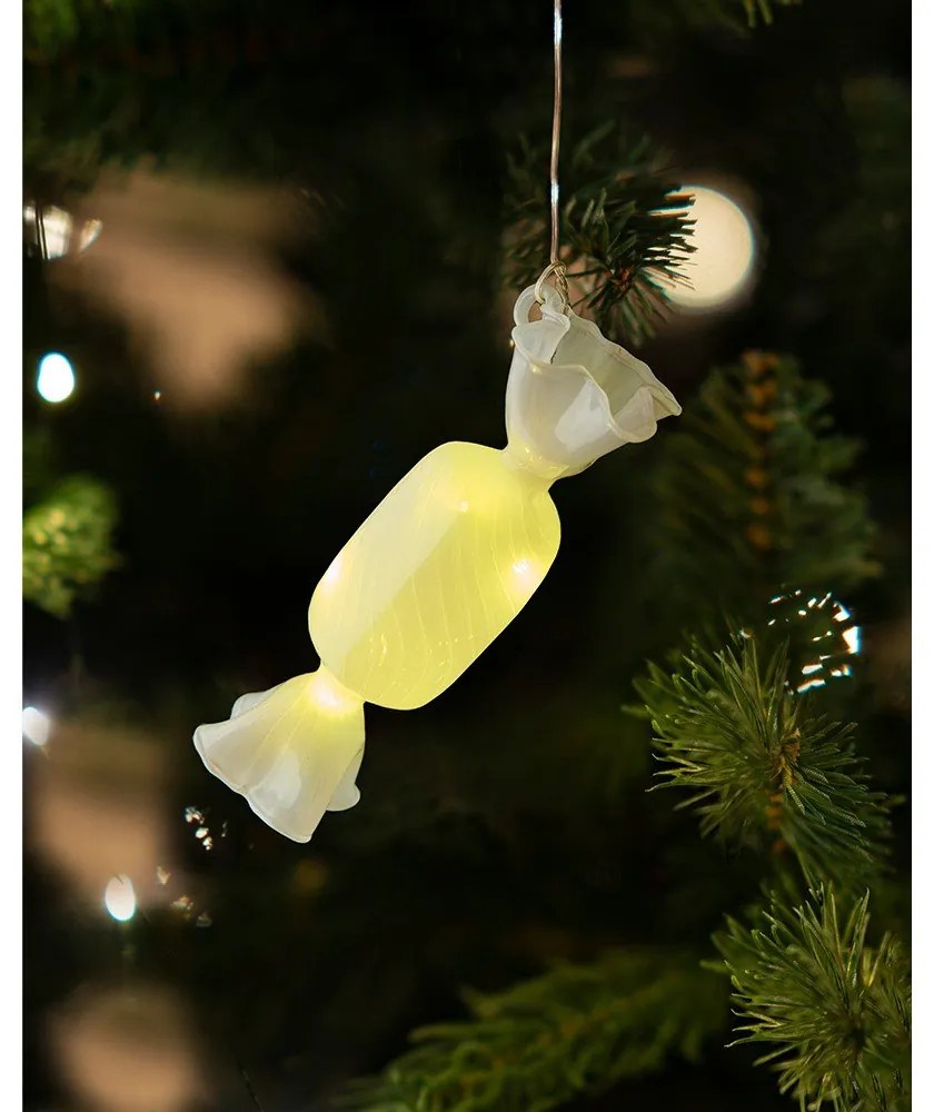 Decorațiune luminoasă de Crăciun albă suspendată ø 1,5 cm Hannah – Sirius