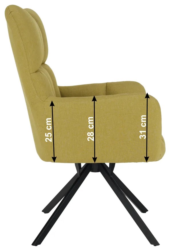 Scaun de design ţesătură fistic, KOMODO