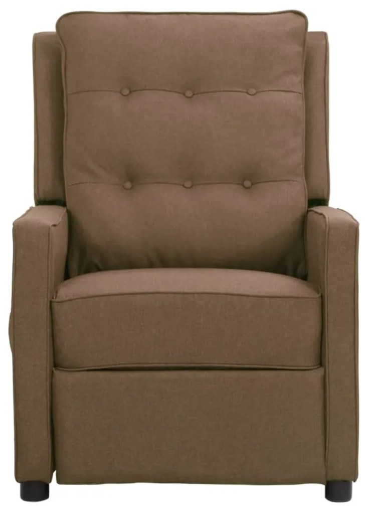 338974 vidaXL Scaun de masaj, taupe, țesătură