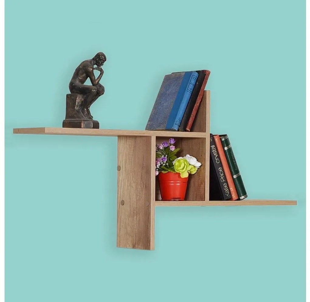 Poliță de perete maro 50x100 cm