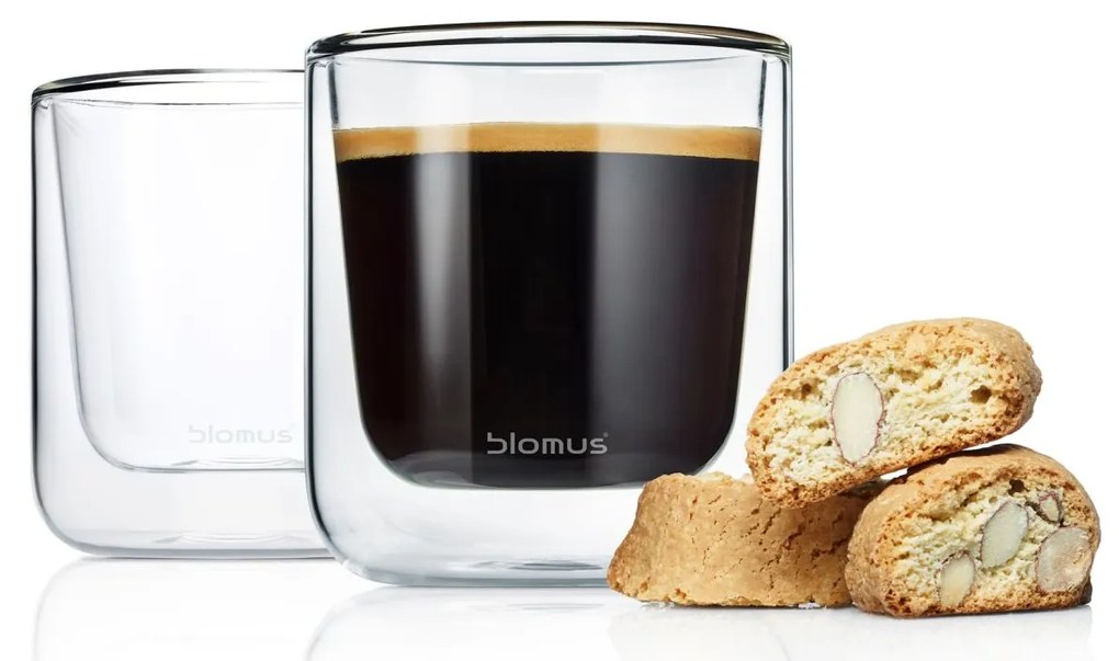 Set 2 buc. căni termice pentru cafea/aperitiv NERO - Blomus