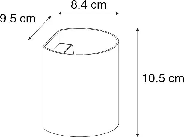 Lampă de perete inteligentă neagră cu Wi-Fi G9 - Sabbio
