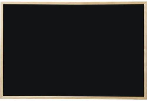 Tabla de scris cu creta, neagra, cu rama de lemn, 60x90 cm