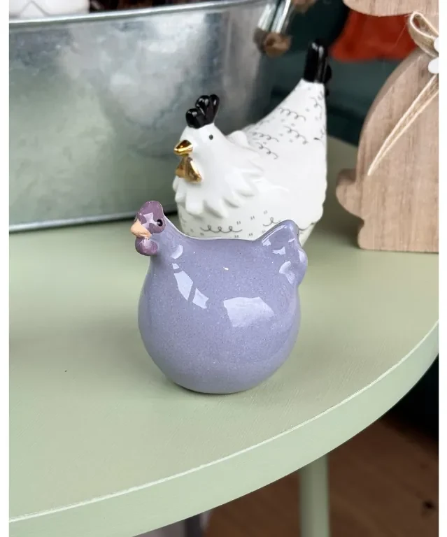 Pui ceramic LILAC CHICKEN mov - mai multe dimensiuni Marime: M