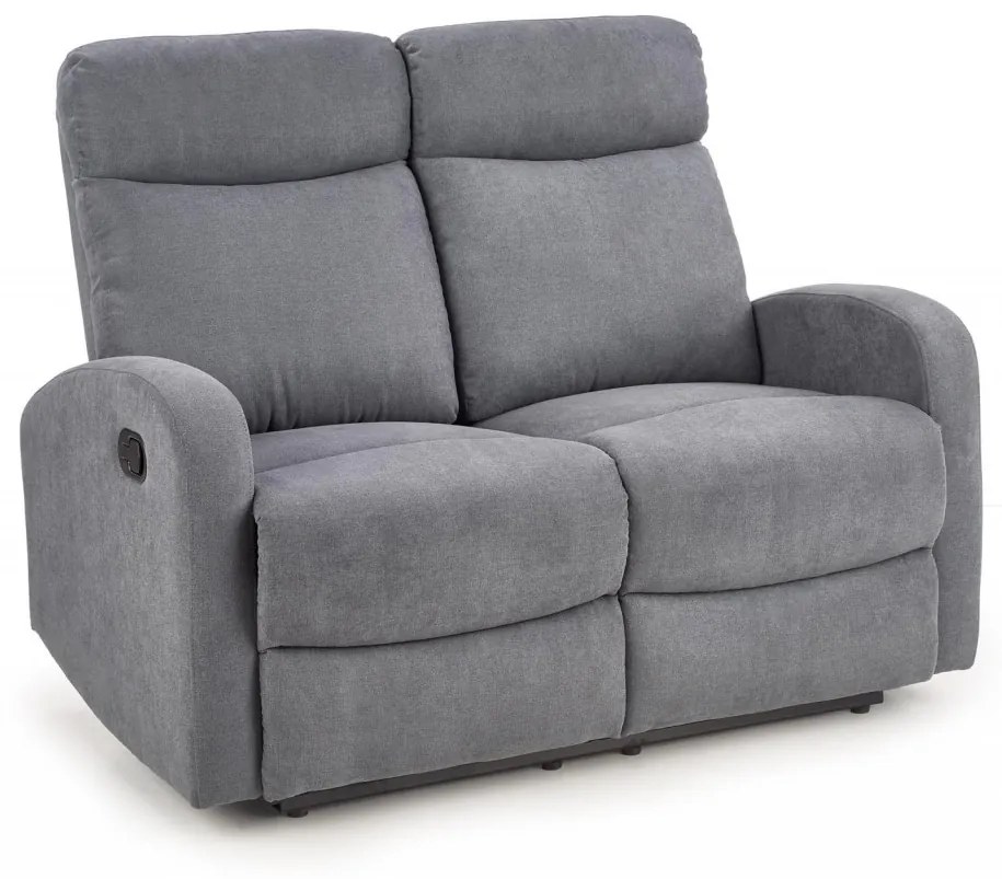 Canapea recliner Oslo 2 stofa gri inchis H100 cm