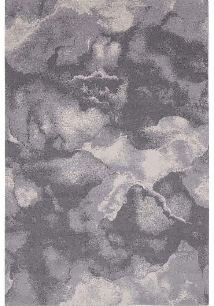 Covor gri din lână 133x180 cm Cirrus – Agnella