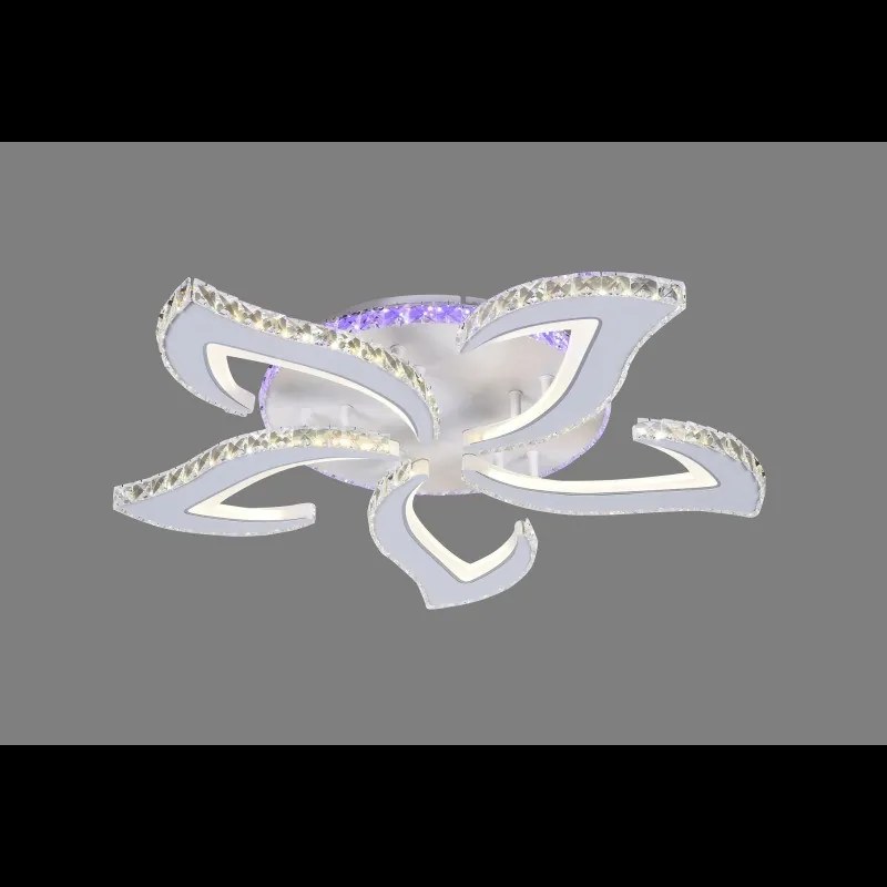 Lustra LED Cu Telecomanda, Elit's Cristal, wifi 2.4G lumina/rece/calda/neutra intensitate reglabila,178 W
