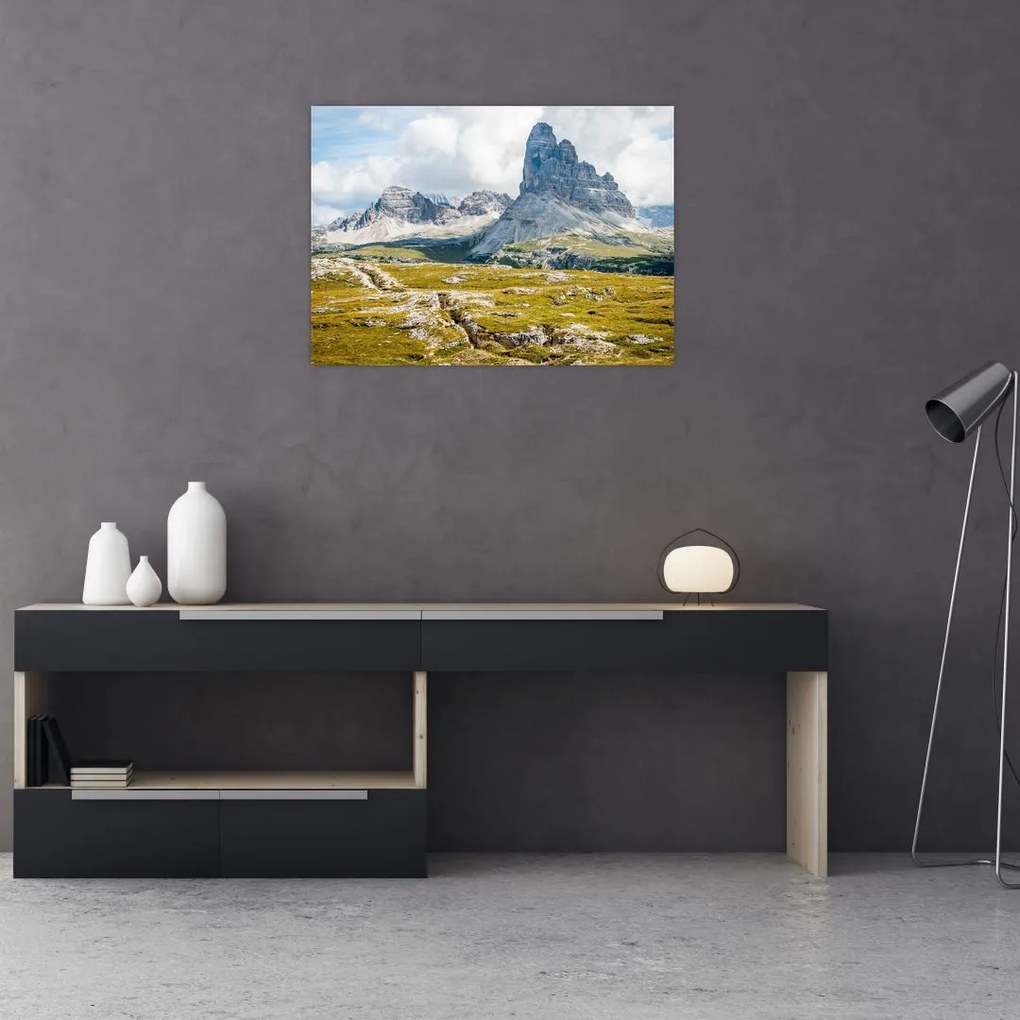 Tablou pe sticlă - Dolomite italiene (70x50 cm)